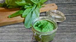Sanguinum Abnehmrezept: Grünes Pesto, kalorienarm und ohne Käse