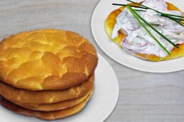 Low Carb Brot, auch bekannt als Oopsies oder Wolkenbrot