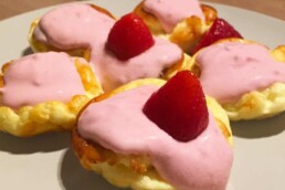 Oopsie-Törtchen mit Erdbeerquark 5 Sanguinum Rezept: Oopsie-Törtchen mit Erdbeerquark