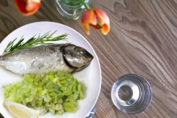 Dorade mit Lauchgemüse 4 Kalorienarmes Rezept für die Sanguinum Stoffwechselkur: Dorade mit Lauchgemüse