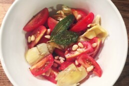 Artischockenherzensalat mit Tomaten 5 Artischocken Tomaten Salat