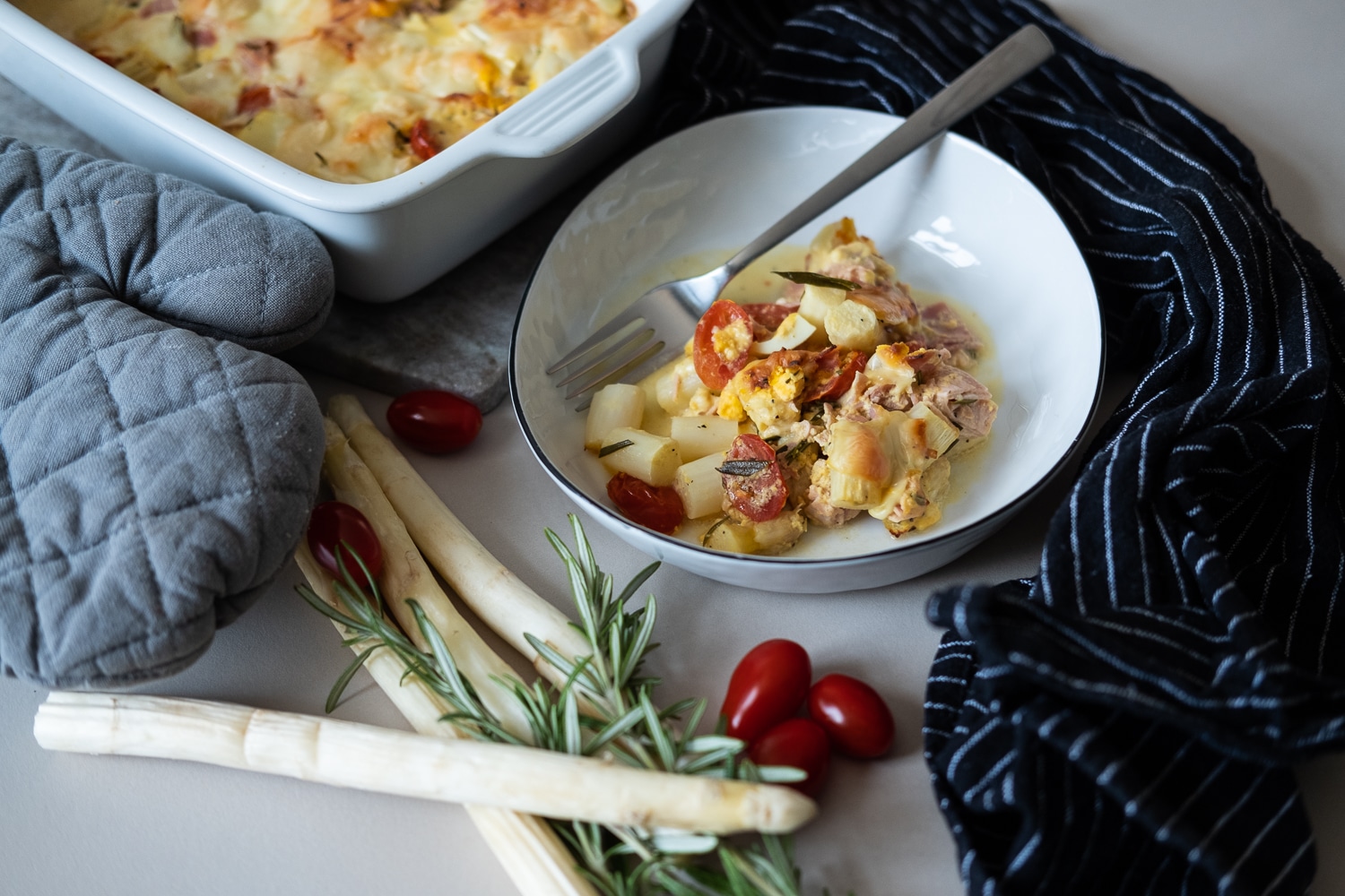 Spargel-Schinken-Auflauf-Rezept